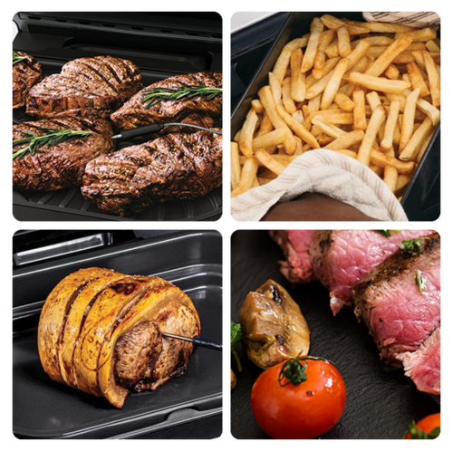 Grill and air fry in one versatile device