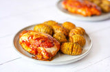 Hunters Chicken & Herby Hasselback Potatoes
