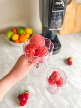 3 Ingredient Strawberry Sorbet