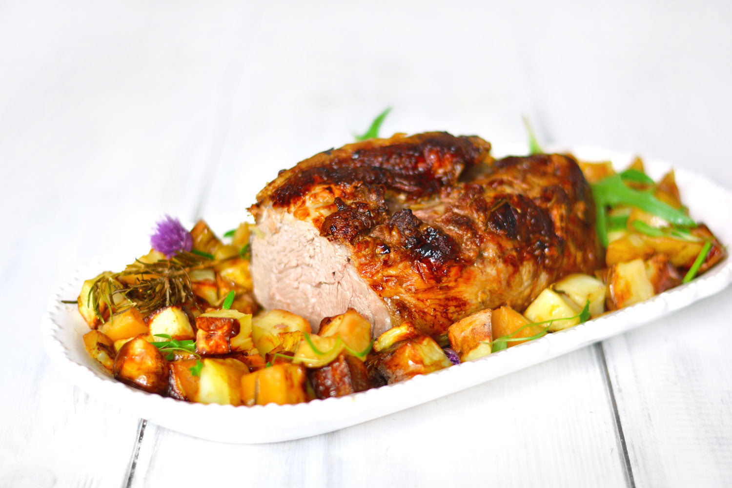Butterflied Leg of Lamb with Parmentier Roasting Potatoes Recipe ...