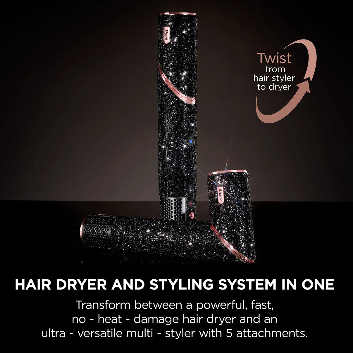 Shark FlexStyle Air Styling & Drying System Black Sparkle Limited Edition
