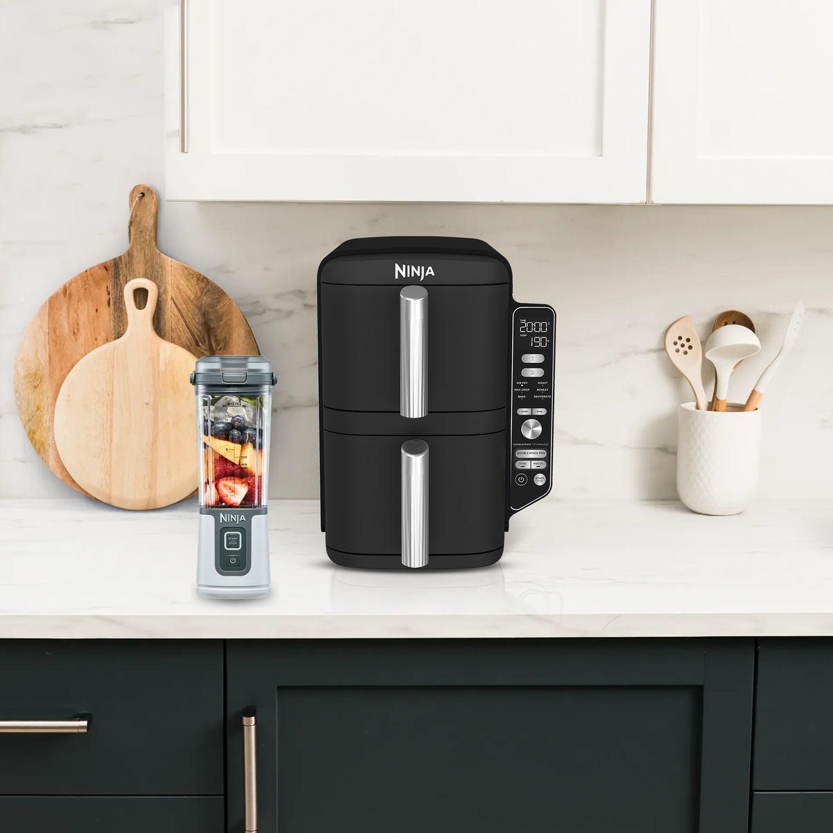 Ninja DoubleStack XXXL 9.5L 2 Drawer Air Fryer + Ninja Blast