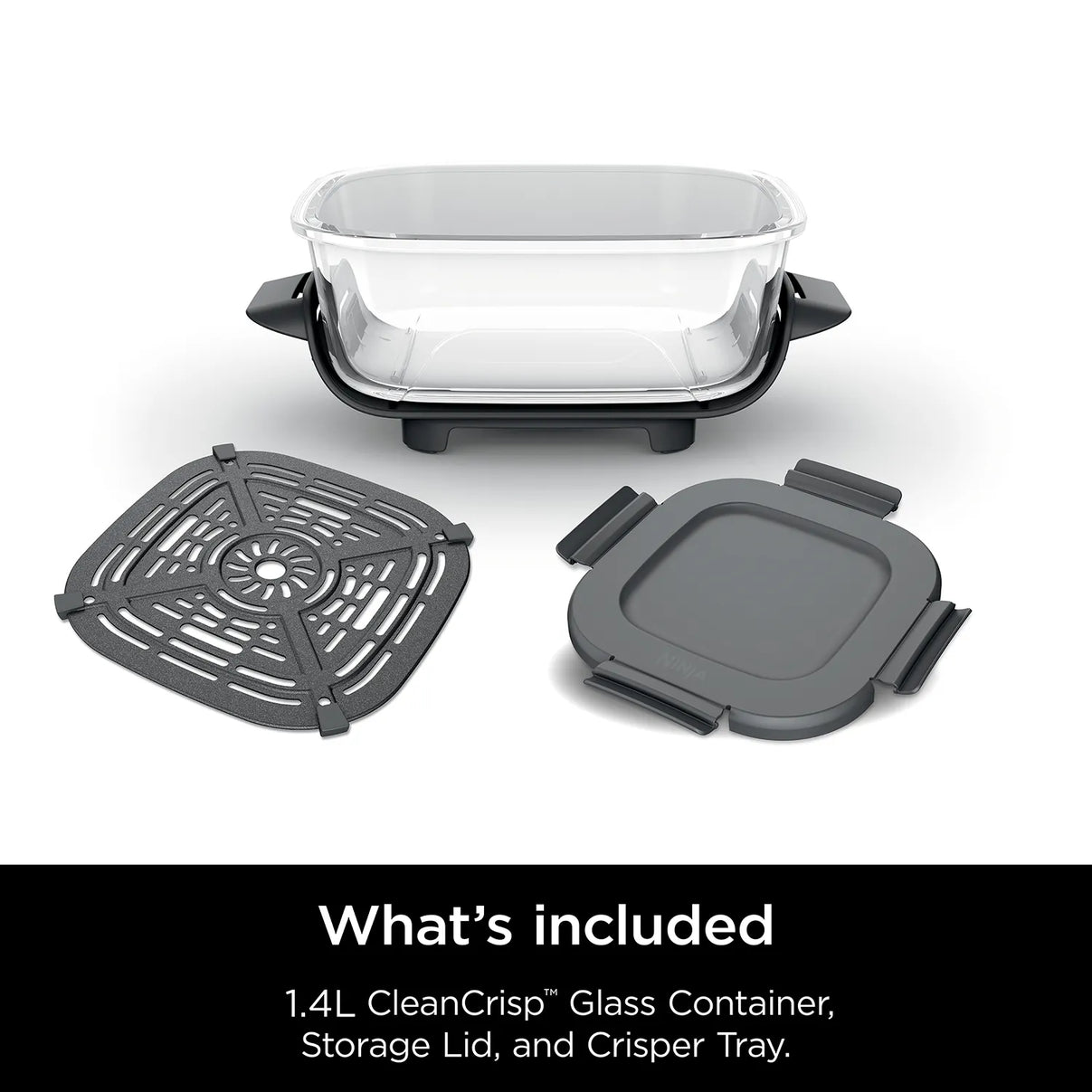 Ninja Crispi 1.4L CleanCrisp Glass Container Pack