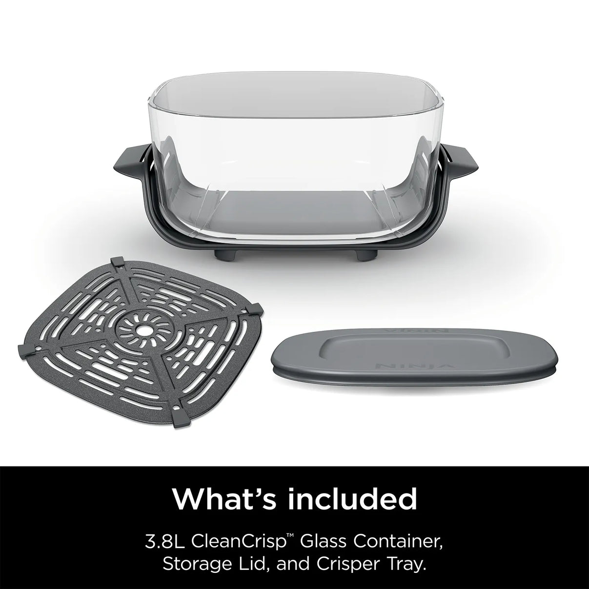 Ninja Crispi 3.8L CleanCrisp Glass Container Pack