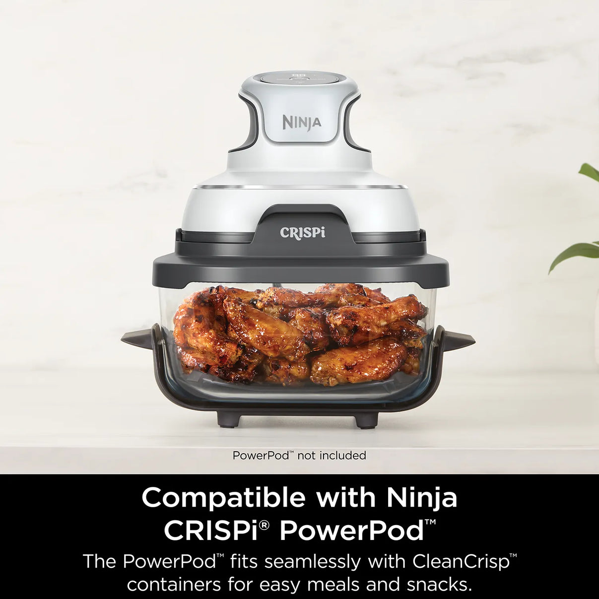 Ninja Crispi 3.8L CleanCrisp Glass Container Pack