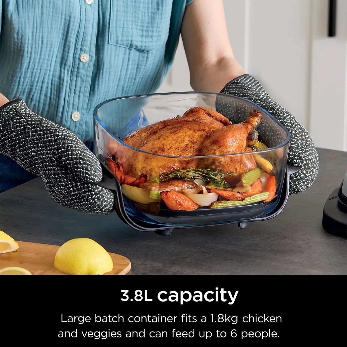 Ninja Crispi 3.8L CleanCrisp Glass Container Pack