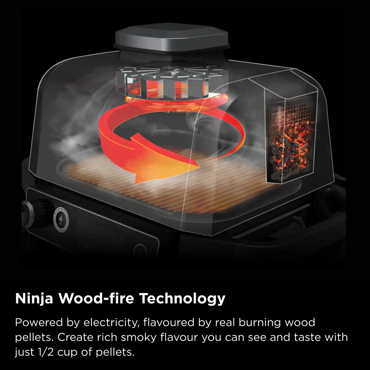 Ninja Woodfire Pro XL Outdoor Electric BBQ Grill & Smoker