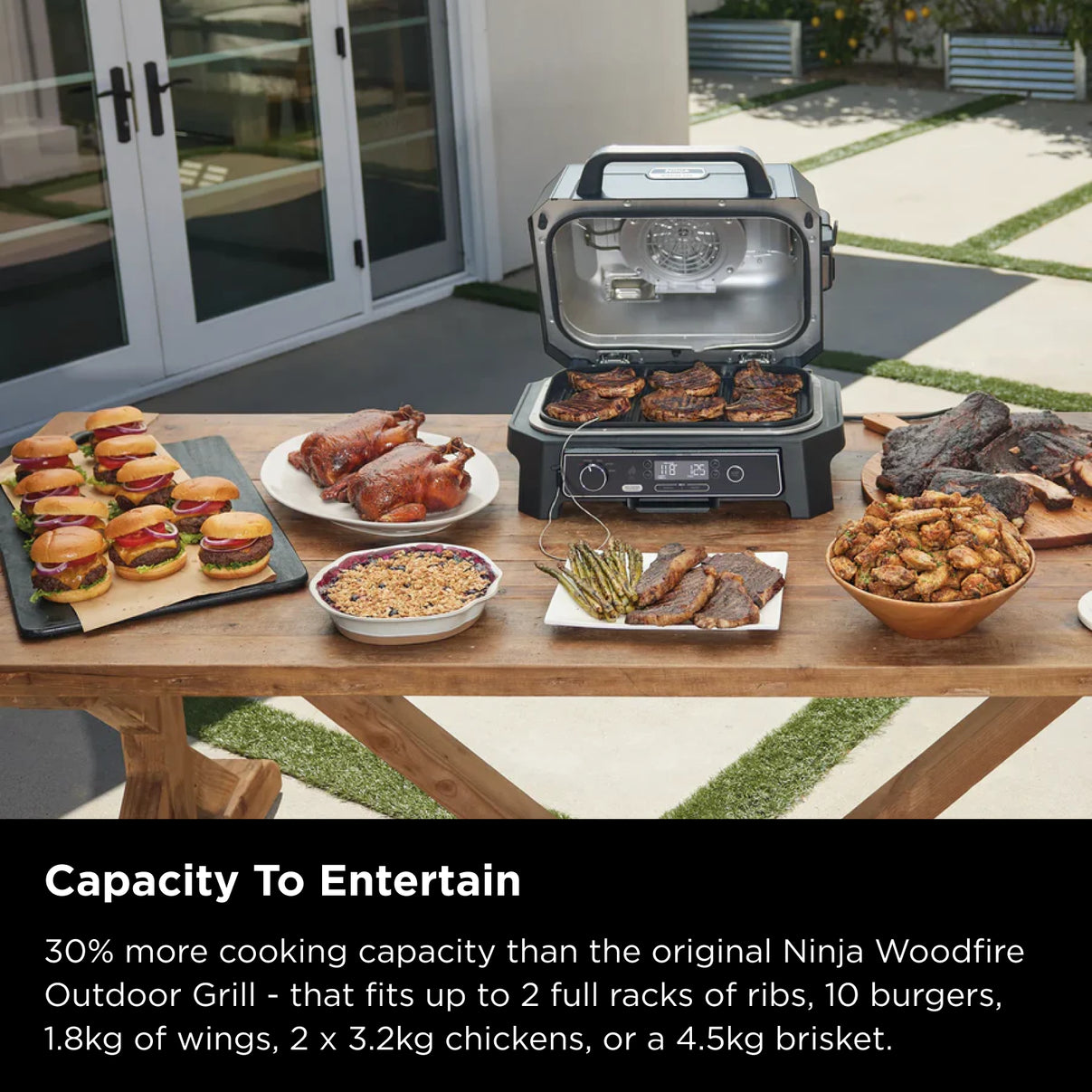 Ninja Woodfire Pro XL Outdoor Electric BBQ Grill & Smoker