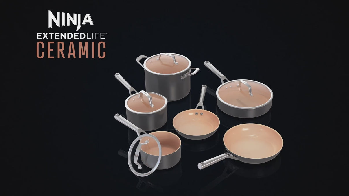 Ninja Extended Life Premium Ceramic 6 Piece Cookware Set