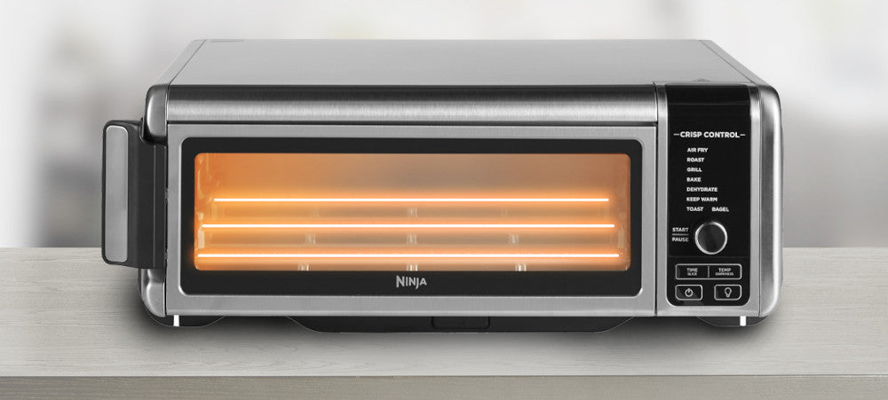 Toaster oven that online flips up for storage